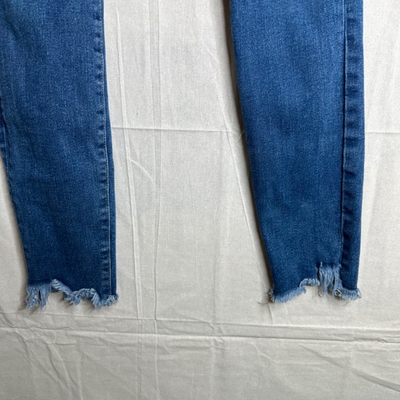 IRO Medium Wash Fragile Mid Rise Stretch Skinny Raw Hem Jeans Size 29 - Picture 3 of 10